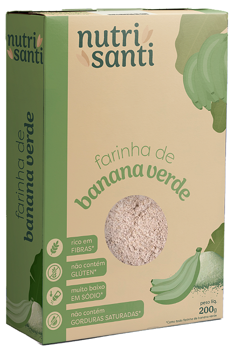 FARINHA DE BANANA VERDE - NUTRISANTI - 200G